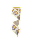 2.5 inch Louisiana Tigers College Craft Ribbon (sold in 10 yard roll)