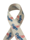 LA Dodgers Grosgrain Ribbon for Hair Bows and Crafts (3 Yards)