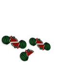 5 Quantity - 4.5cmx3cm Glossy Watermelon Resin Charms for Hair Bows or Crafts