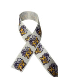 Louisiana Tigers Grosgrain Ribbon for Crafts, Hair Bows (3 yards)