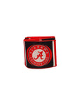 2.5 inch Wired Red and Black College Print Team Ribbon