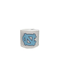 2.5 inch Wired White Blue College on White Football Team Ribbon
