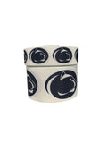 1.5 or 3 Inch Wide Penn State Lion On White Printed Grosgrain Hair Bow Ribbon (sold in 3 yard increments)