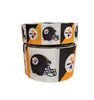 1.5 or 3 Inch Wide Pittsburg Steelers Printed Grosgrain Hair Bow Ribbon