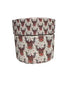 1.5 or 3 Inch Wide Reindeer Collage Printed Grosgrain Cheer Bow Ribbon (sold in 3 yard increments)