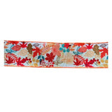 2.5 Inch Wired Fall Small Leaves, Fall Colored Foliage, For Craft and Wreath Ribbon (sold in 10 yard roll)