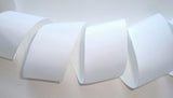 3 Yards of 3 Inch Wide White Solid Grosgrain Cheer Bow Ribbon